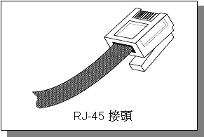 RJ-45 水晶頭示意